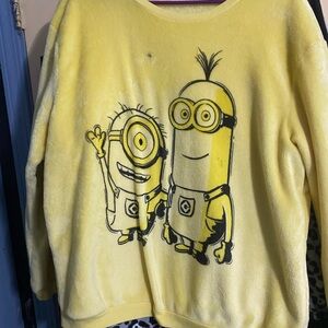 Minion pjs size large shirt and pants, one little marker stain fine otherwise.
